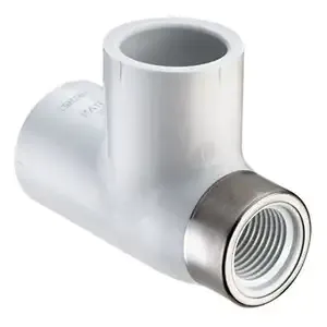 SPEARS VALVES 403-095SRBC Special Reinforced Reducer Tee, Socket x FPT x Socket, 3/4 x 1/2 x 3/4 Size, PVC | BU6PJK