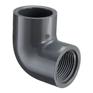 SPEARS VALVES 407-010GBC Elbow, 90 Deg., Socket x FPT, Schedule 40, 1 Size, PVC, Gray | BU6PUX