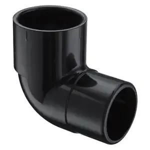 SPEARS VALVES 409-015B Street Elbow, 90 Deg., Spigot x Socket, Schedule 40, 1-1/2 Size, PVC, Black | BU6PVX