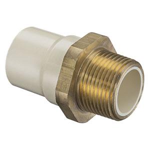 SPEARS VALVES 4136-010BR Brass Male Adapter, MPT x Socket, 1 Size, CPVC | BU6QFP