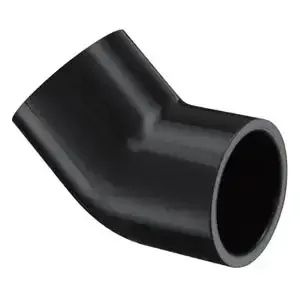 SPEARS VALVES 417-005B Elbow, 45 Deg., Socket, Schedule 40, 1/2 Size, PVC, Black | BU6QVU