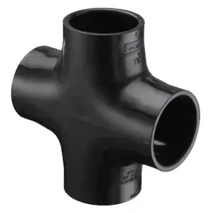 SPEARS VALVES 420-020B Cross, Socket, Black, 2 Size, PVC | BU6QNT