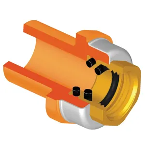 SPEARS VALVES 4238-130 G Spigot Female Adapter, Spigot x Thread, 1 x 1/2 Size, CPVC | BU6RGP