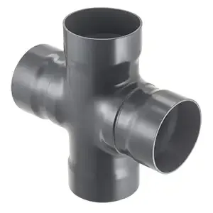 SPEARS VALVES 4320-160 Cross, Socket Duct, 16 Size, PVC | BU6TLP