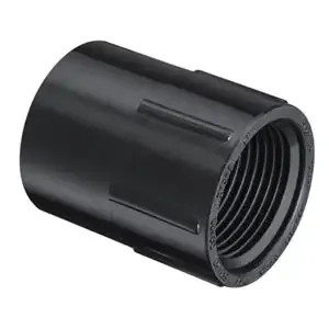 SPEARS VALVES 435-015BBC Female Adpater, Socket x FPT, 1-1/2 Size, PVC, Black | BU6UDG