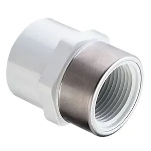 SPEARS VALVES 435-030SRL Special Reinforced Female Adapter, Socket x FPT, 3 Size, PVC, Clear | BU6UEF