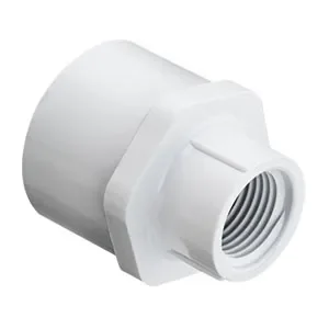 SPEARS VALVES 435-072BC Reducer Female Adapter, Socket x FPT, 1/2 x 1/4 Size, PVC | BU6UEQ