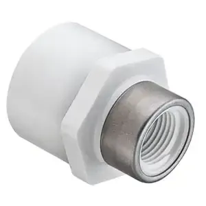 SPEARS VALVES 435-130SRBC Special Reinforced Reducer Female Adapter, Socket x FPT, 1 x 1/2 Size, PVC | BU6UGD