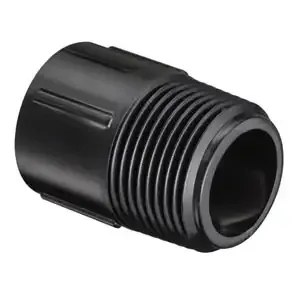 SPEARS VALVES 436-251B Male Adapter, MPT x Socket, 2 x 1-1/2 Size, PVC, Black | BU6UPN