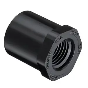 SPEARS VALVES 438-072BBC Reducer Bushing, Spigot x FPT, Black, 1/2 x 1/4 Size, PVC | BU6VJY