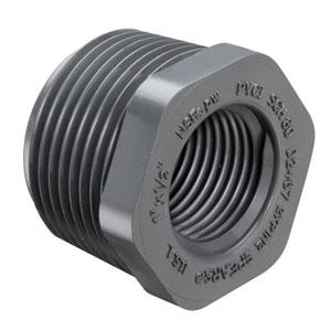 SPEARS VALVES 839-251 Reducer Bushing, MPT x FPT Schedule 80, 2 x 1-1/2 Size, PVC | BU7HWZ