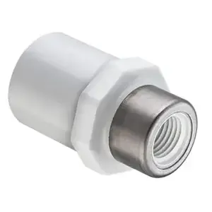 SPEARS VALVES 478-072SR Reducer Spigot Female Adapter, Spigot x Slip Ring FPT, 1/2 x 1/4 Size, PVC | BU6XYX