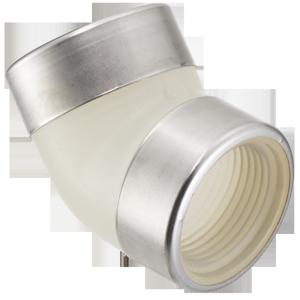 SPEARS VALVES 4819-010SR Special Reinforced 45 Deg. Elbow, With SS Ring, FPT x FPT, 1 Size, Polypropylene | BU6YCP