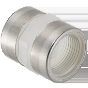 SPEARS VALVES 4830-010SR Special Reinforced Coupling, With SS Ring, FPT x , FPT, 1 Size, Polypropylene | BU6YDL