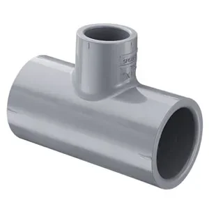 SPEARS VALVES 801-157C Reducer Tee, Socket, Schedule 80, 1-1/4 x 1 x 3/4 Size, CPVC | BU6ZED