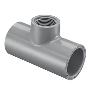 SPEARS VALVES 802-290C Reducer Tee, Socket x FPT, Schedule 80, 2-1/2 x 1-1/4 Size, CPVC | BU6ZQK