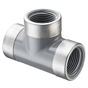 SPEARS VALVES 805-020CSR Special Reinforced Tee, FPT, Schedule 80, 2 Size, CPVC | BU7AAG