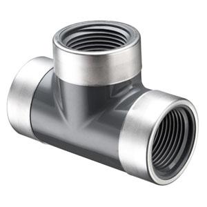 SPEARS VALVES 805-015SR Special Reinforced Tee, 1-1/2 Size, FPT, Schedule 80, PVC | BU7MWE