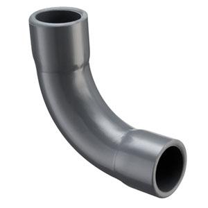SPEARS VALVES 806-010LSF Long Sweep Elbow, 90 Deg., Socket, Schedule 80, Fabricated, 1 Size, PVC | BU7AEX