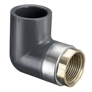 SPEARS VALVES 807-007BR Transition Elbow, 90 Deg., Socket x FPT, Schedule 80, 3/4 Inch Size, PVC | AC8XAA 3EKR2