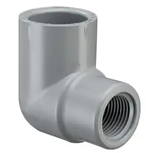 SPEARS VALVES 807-130C Reducer Elbow, 90 Deg., Socket x FPT, Schedule 80, 1 x 1/2 Size, CPVC | BU7AJP