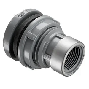 SPEARS VALVES 8171E-060CSR Special Reinforced Tank Adapter, Socket x FPT, EPDM Gasket, 6 Size, PVC | BU7BBZ