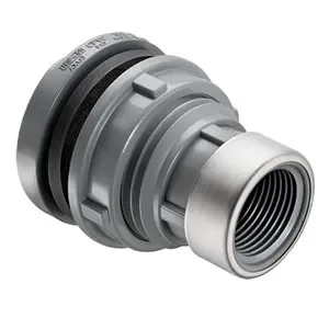 SPEARS VALVES 8172V-010CSR Special Reinforced Tank Adapter, FPT x FPT, FKM Gasket, 1 Size, CPVC | BU7BNL