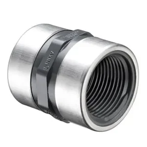 SPEARS VALVES 830-015SRBC Special Reinforced Coupling, FPT, Schedule 80, 1-1/2 Inch Size, PVC | BU7CWN