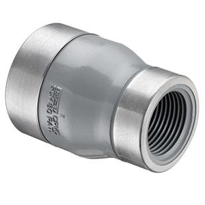 SPEARS VALVES 830-211CSR Special Reinforced Reducer Coupling, Schedule 80, 1-1/2 x 1 Inch Size, CPVC | BU7CZL