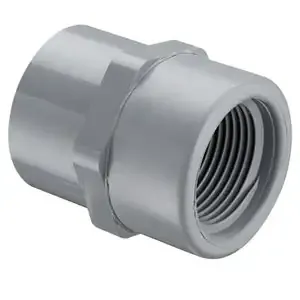 SPEARS VALVES 835-012CESR Encapsulated Adapter, Socket x FPT, Schedule 80, 1-1/4 Inch Size, CPVC | BU7DDP