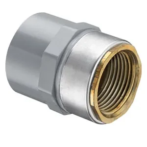 SPEARS VALVES 835-010CBR Female Adapter, Socket x Brass FPT, Schedule 80, 1 Inch Size, CPVC | AC8XAZ 3EKU6