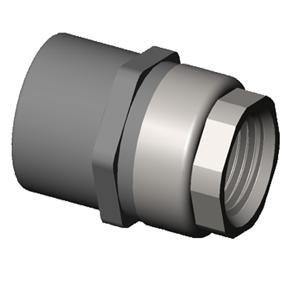 SPEARS VALVES 835-015SS Female Adapter, Socket x SS FPT, Schedule 80, 1-1/2 Inch Size, PVC | BU7DEC