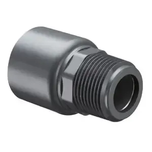 SPEARS VALVES 836-007R Internal Reinforced Male Adapter, R MPT x Socket, Schedule 80, 3/4 Inch Size, PVC | BU7DCU