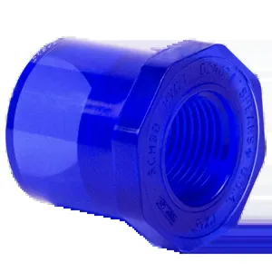 SPEARS VALVES 838-130BL Low Extractable Reducer Bushing, Spigot x FPT, Schedule 80, 1 x 1/2 Size, PVC, Blue | BU7DJH