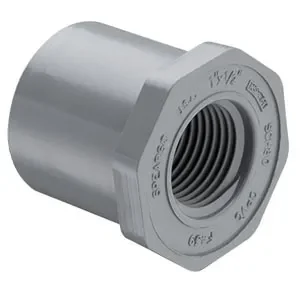 SPEARS VALVES 838-073C Reducer Bushing, Spigot x FPT, Schedule 80, 1/2 x 3/8 Size, CPVC | BU7LAG