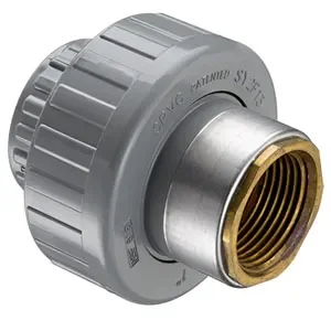 SPEARS VALVES 899-020CBR Union, Socket x Brass FPT, EPDM, 2 Size, CPVC | BU7VVM