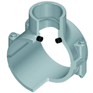 SPEARS VALVES 866V-418C Clamp-On Saddle, Socket, FKM, Zinc, 4 x 1-1/4 Inch Size, CPVC | BU7FEE