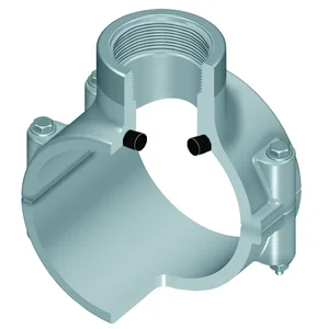 SPEARS VALVES 867SV-529CSR Special Reinforced Clamp-On Saddle, FKM, SS, 6 x 2-1/2 Inch Size, CPVC | BU7FMW