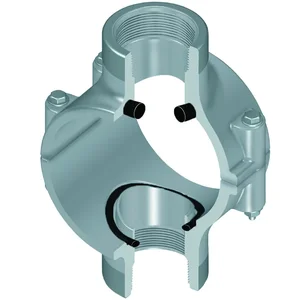 SPEARS VALVES 869S-418CSR Special Reinforced Clamp On Saddle, Double Outlet, EPDM, 4 x 1-1/4 Inch Size, CPVC | BU7GRG