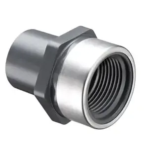 SPEARS VALVES 878-020SR Special Reinforced Spigot Adapter, Spigot x FPT, Schedule 80, 2 Inch Size, PVC | BU7KPJ