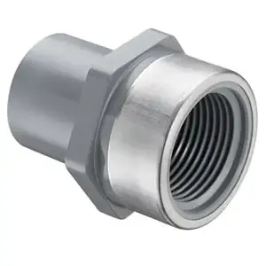 SPEARS VALVES 878-030CSR Special Reinforced Spigot Adapter, Female, Schedule 80, 3 Inch Size, CPVC | BU7TKG