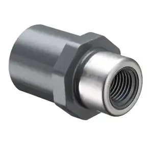 SPEARS VALVES 878-128SR Reducer Adapter, Spigot x FPT, Schedule 80, 1 x 1/4 Inch Size, PVC | BU7LYX