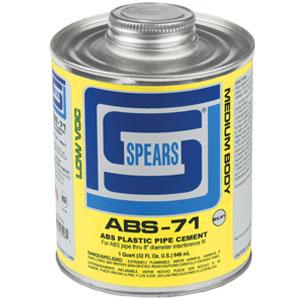 SPEARS VALVES ABS71M-030 Cement, Milky, Medium Body, Quart | BY3MZA