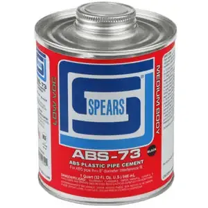 SPEARS VALVES ABS73B-030 Cement, Black, Medium Body, Quart | BY3MZL