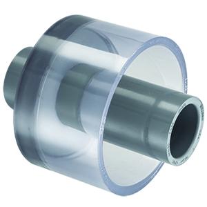 SPEARS VALVES DCTM-B040-B080 Double Containment Termination Fitting, PVC Schedule 80 x PVC Schedule 80, 4 x 8 Size | BU7XRA