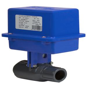 SPEARS VALVES E1509-015 Compact Ball Valve, Electro Actuated, Flanged, FKM, 1-1/2 Size, PVC | BZ2YHM