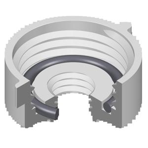 SPEARS VALVES FL-5A Filterkappe, mit O-Ring, 3 x 1/4 Größe, PVC | BU7XWR