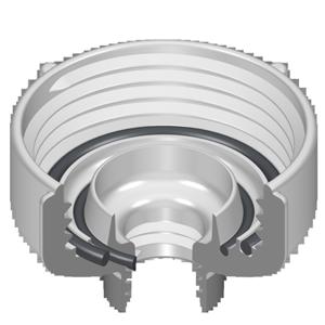 SPEARS VALVES FL-5B Filterkappe, mit O-Ring und Kragen, 4 x 1/4 Größe, PVC | BU7XWX