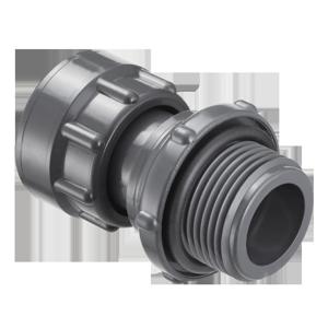 SPEARS VALVES MA2907-010 Manifold Coupling, Swivel x MPT, With O Ring, 1 Size, PVC | BU7MBJ