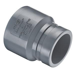 SPEARS VALVES P096-015C Grooved Coupling, Groove x Socket, 1-1/2 Size, CPVC | BR7WWP